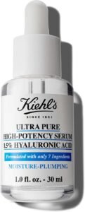 Kiehl's Ultra Pure High-Potency 1.5% Hyaluronic Acid Serum, Concentrated Face Serum, All Skin. Anti aging serum, anti wrinkle serum. youthful skin. glowing skin